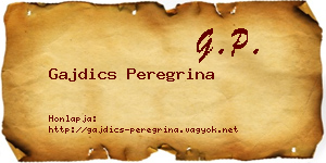 Gajdics Peregrina névjegykártya
